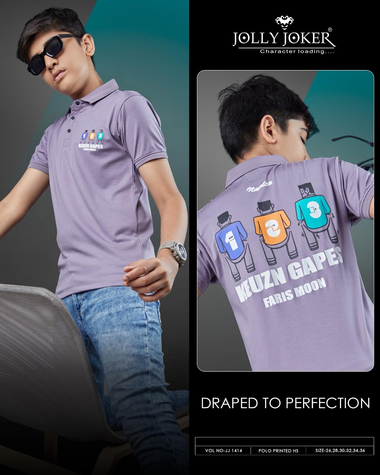 Collar Jj 1414 Jolly Joker Tencil Boys Tshirt Wholesaler