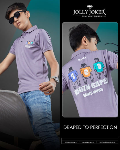 Collar Jj 1414 Jolly Joker Tencil Boys Tshirt Wholesaler