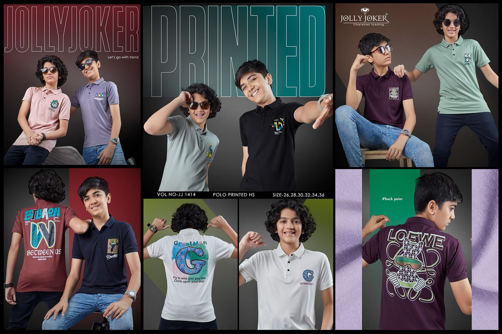 Collar Jj 1414 Jolly Joker Tencil Boys Tshirt Wholesaler