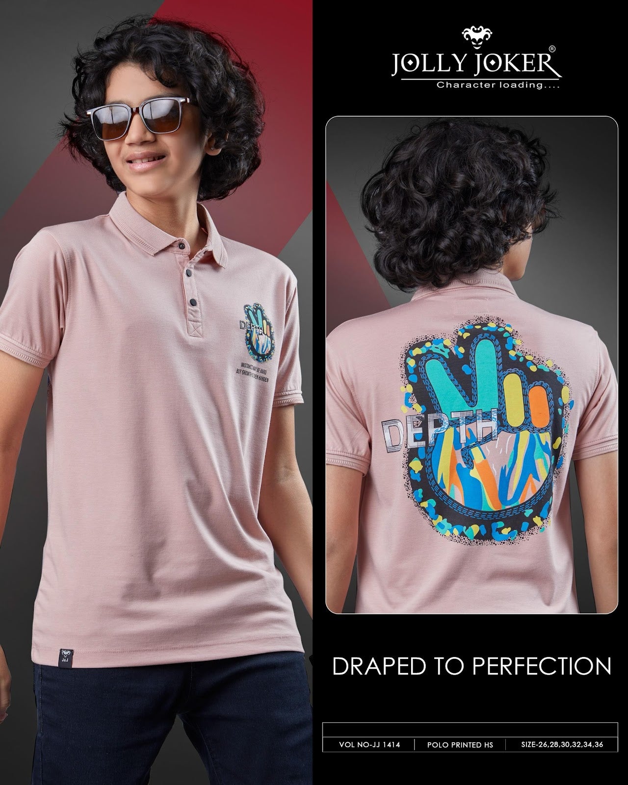 Collar Jj 1414 Jolly Joker Tencil Boys Tshirt Wholesaler