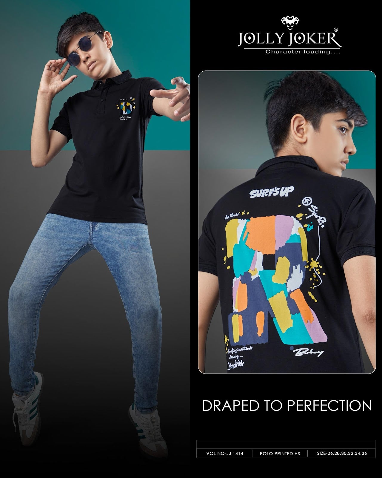 Collar Jj 1414 Jolly Joker Tencil Boys Tshirt Wholesaler