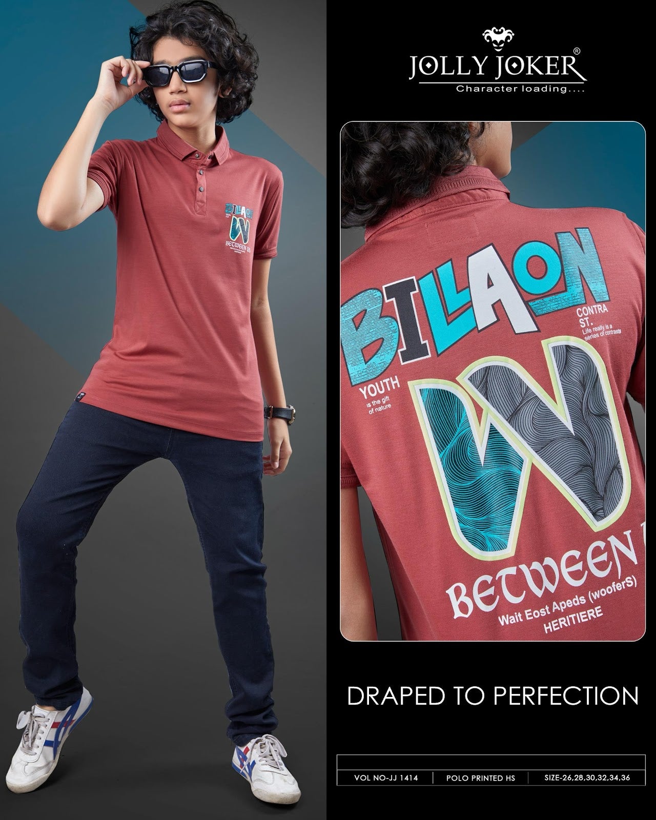 Collar Jj 1414 Jolly Joker Tencil Boys Tshirt Wholesaler