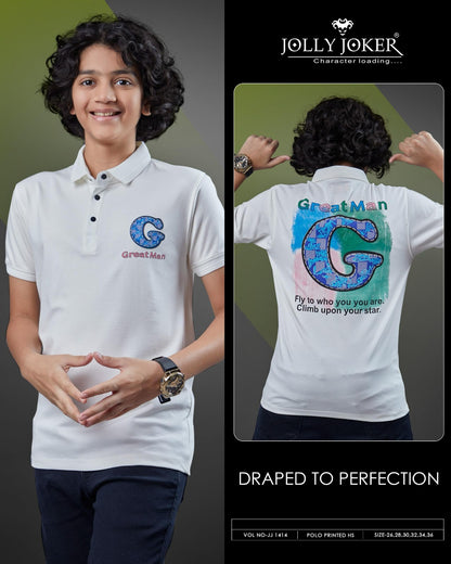 Collar Jj 1414 Jolly Joker Tencil Boys Tshirt Wholesaler