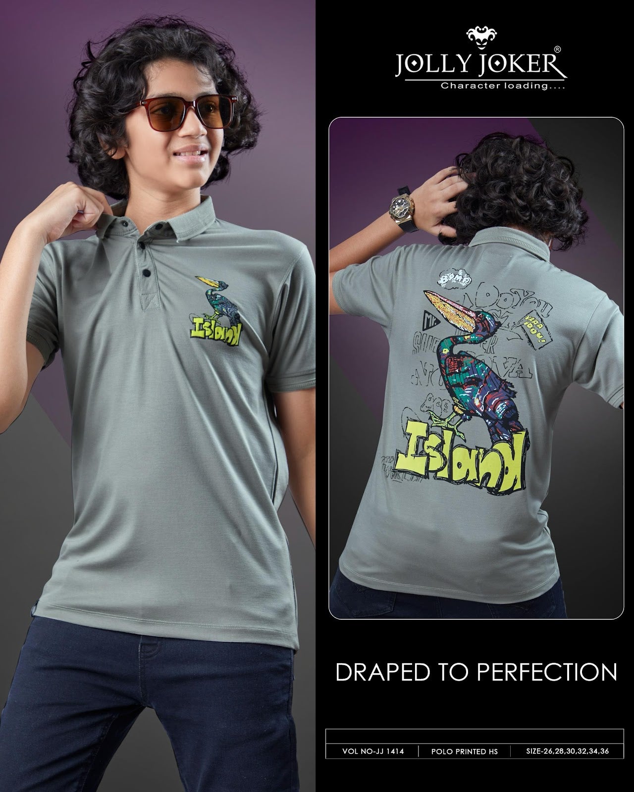 Collar Jj 1414 Jolly Joker Tencil Boys Tshirt Wholesaler