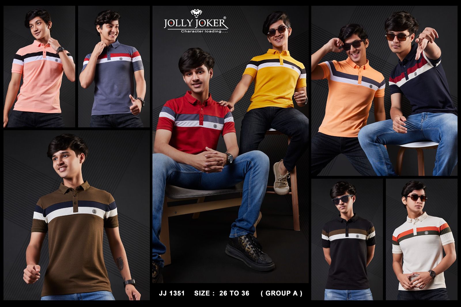 Collar Neck Jj 1351 Jolly Joker Cotton Boys Tshirt Wholesaler India