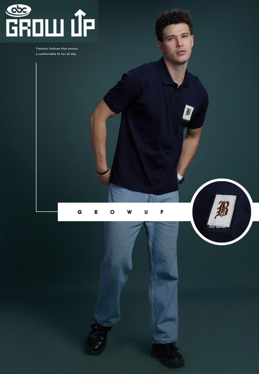 Collar R 1107 Growup Cotton Mens Tshirts Manufacturer India