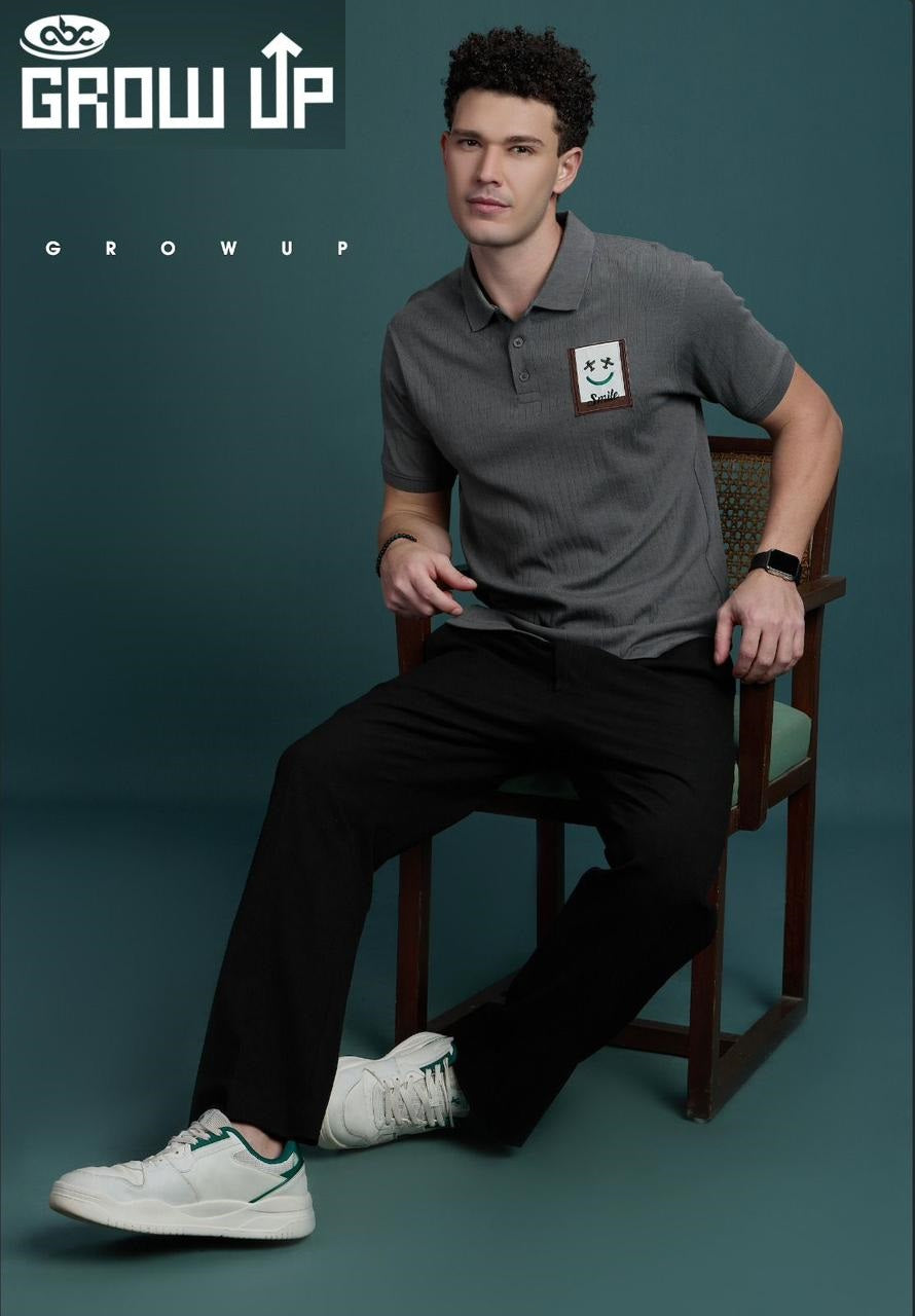Collar R 1107 Growup Cotton Mens Tshirts Manufacturer India