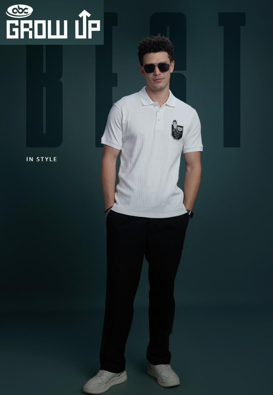 Collar R 1107 Growup Cotton Mens Tshirts Manufacturer India