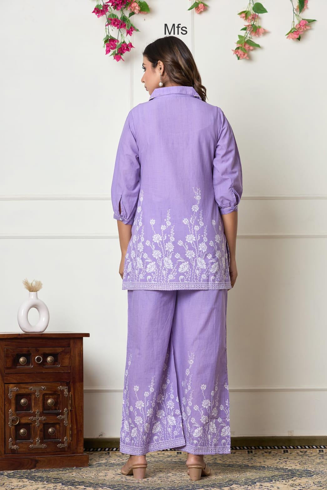 Collar Style 1606 Mfs Cotton Co Ord Set Manufacturer India
