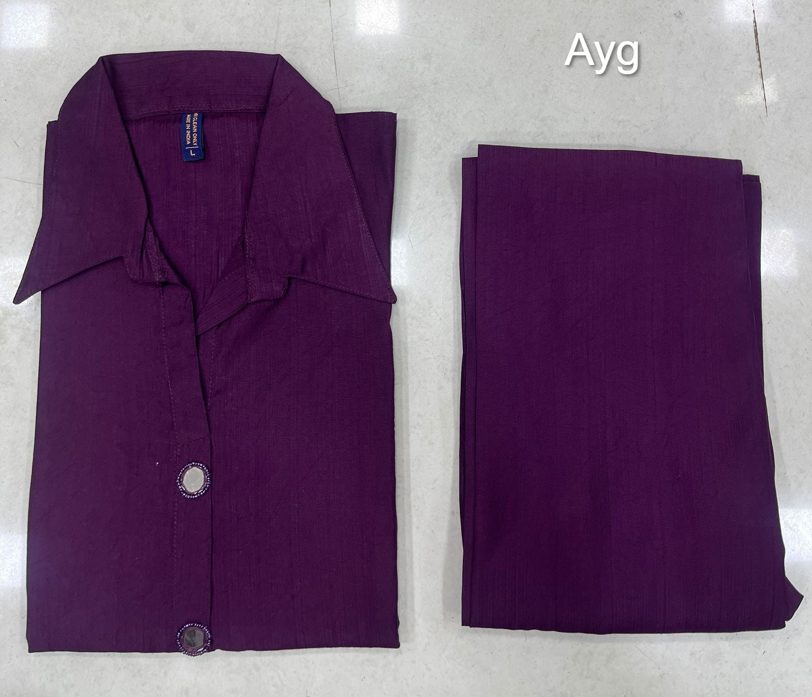 Collar Style 2403 Ayg Vetican Kurti Plazzo Set Wholesale Price