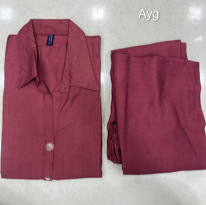 Collar Style 2403 Ayg Vetican Kurti Plazzo Set Wholesale Price