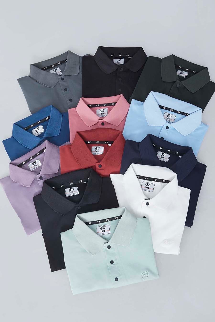 Collar Style Design 5361 Gb Tencil Lycra Mens Tshirts Wholesale