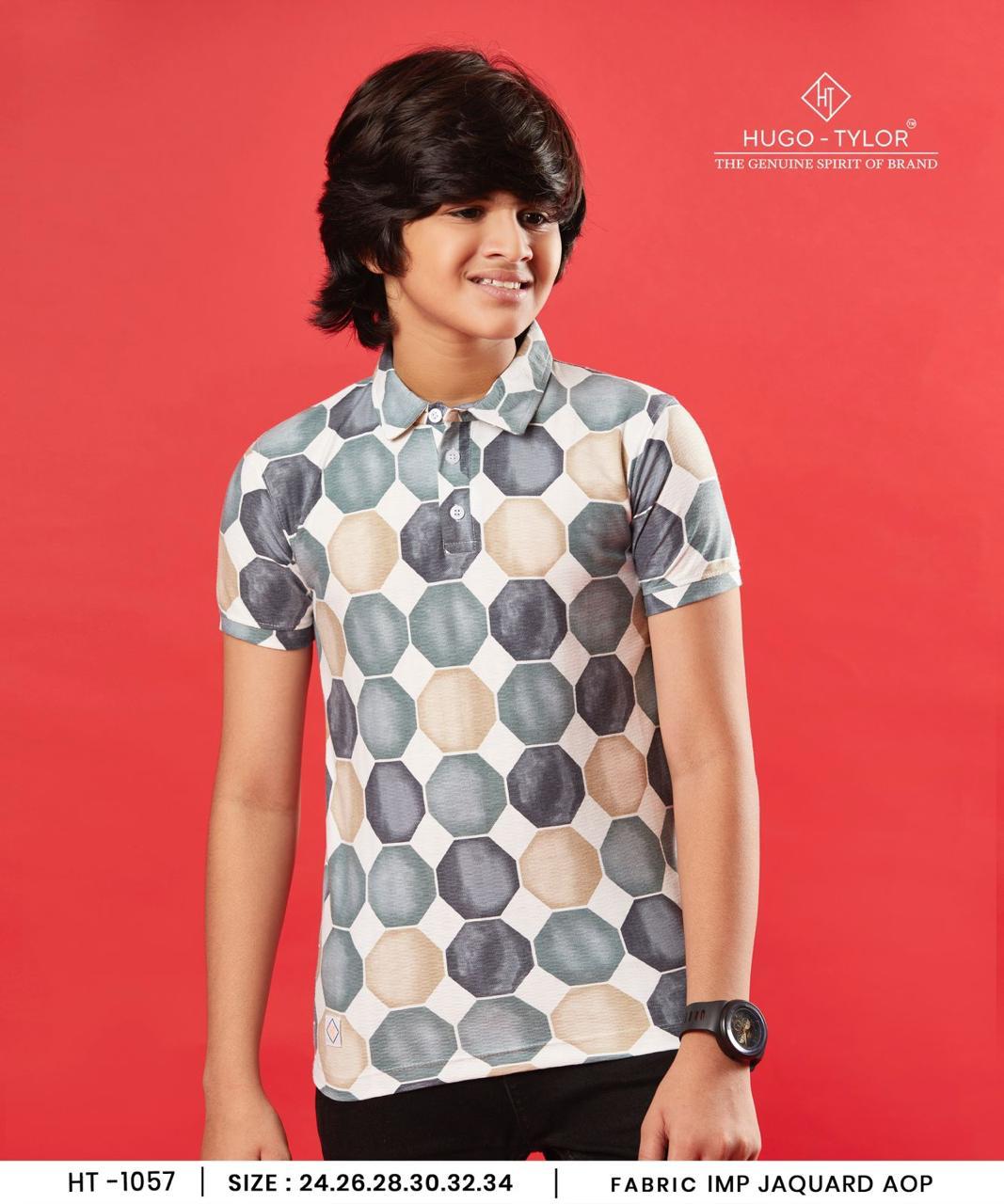 Collar Style Ht 1057 Hugo Tylor Aop Boys Tshirt Wholesaler Ahmedabad