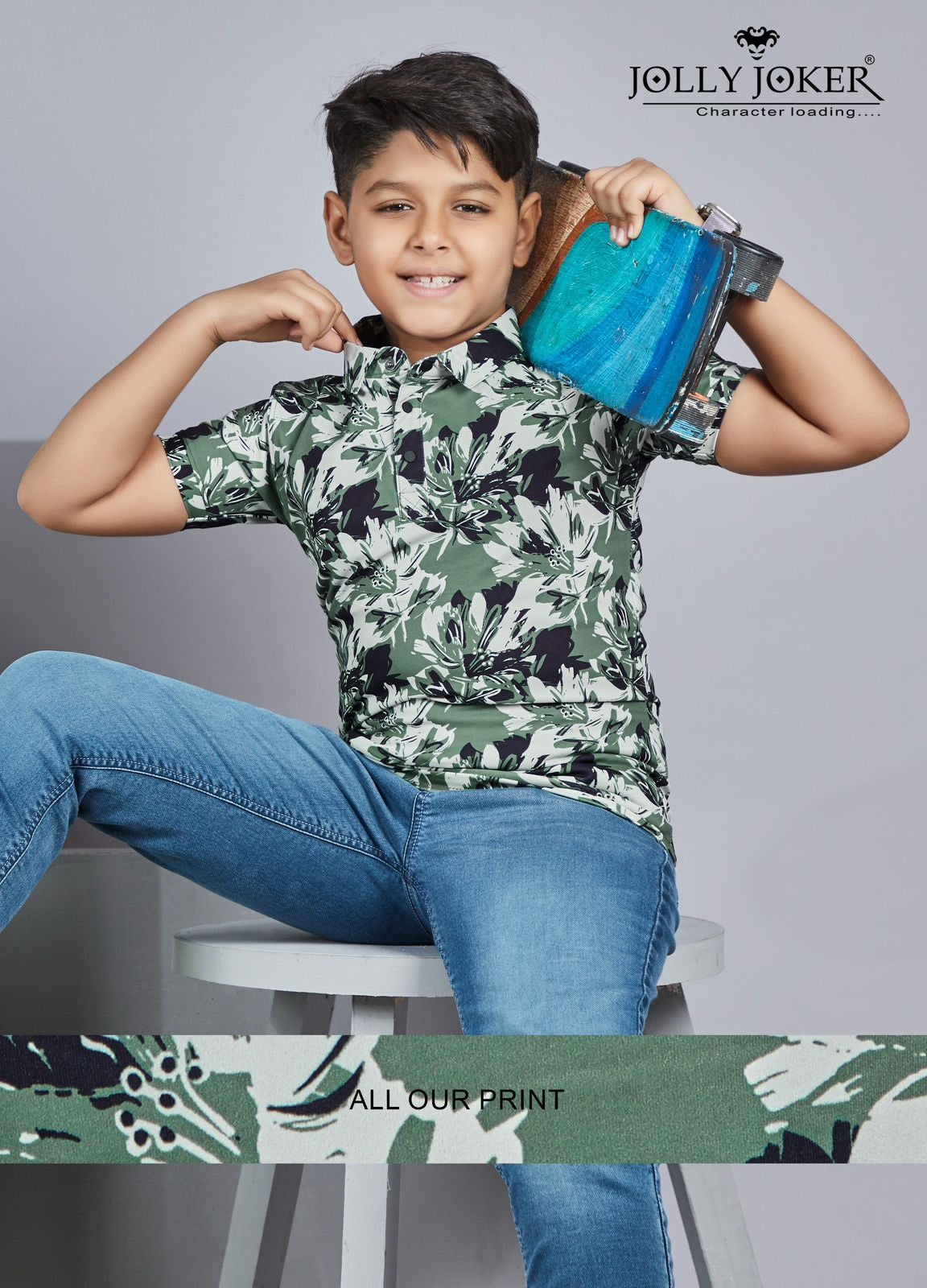 Collar Style Jj 1419 Jolly Joker Lycra Boys Tshirt Exporter India