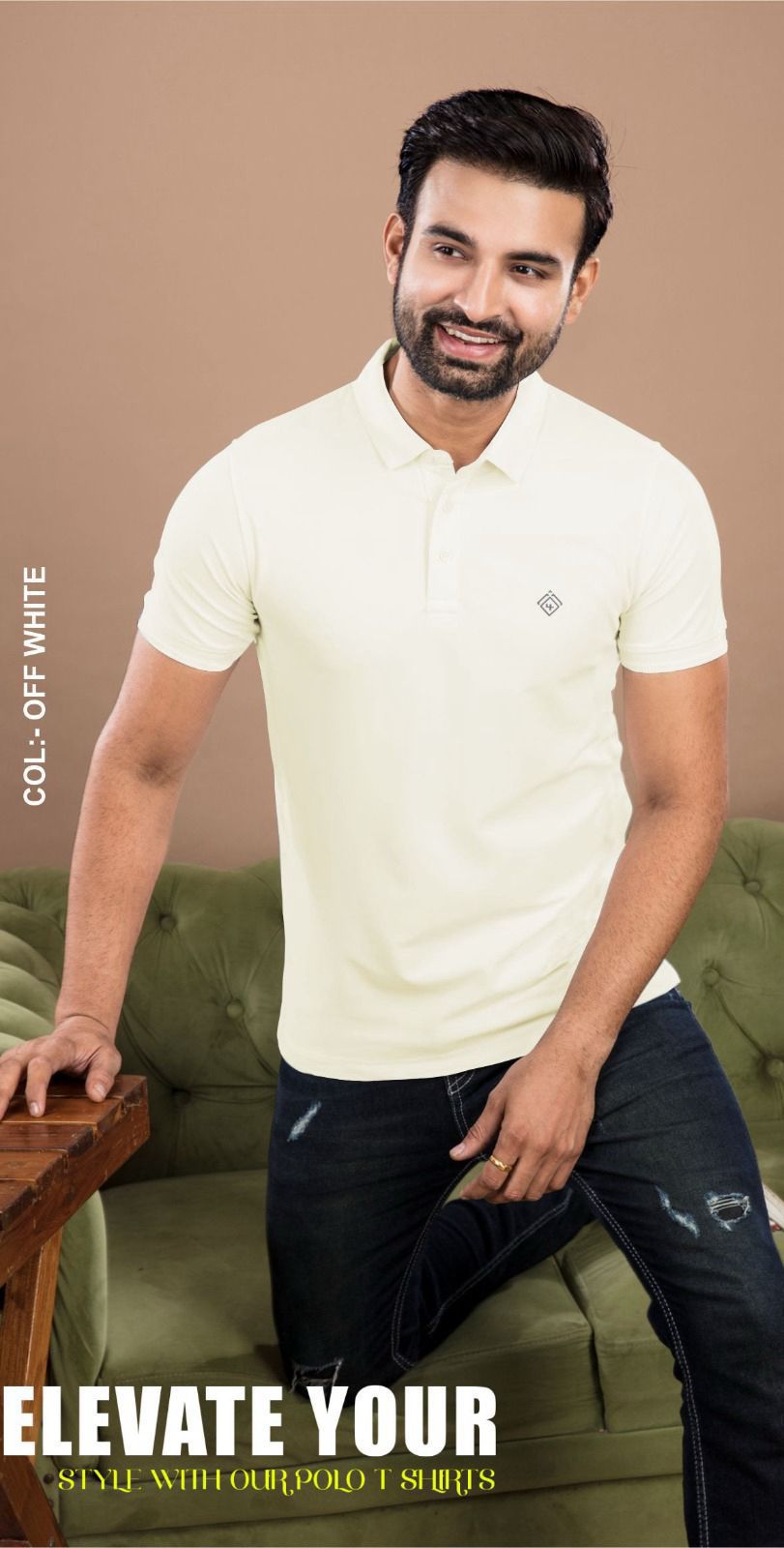 Collar Style Lf 334 4 Four Squares Imported Mens Tshirts Wholesaler India