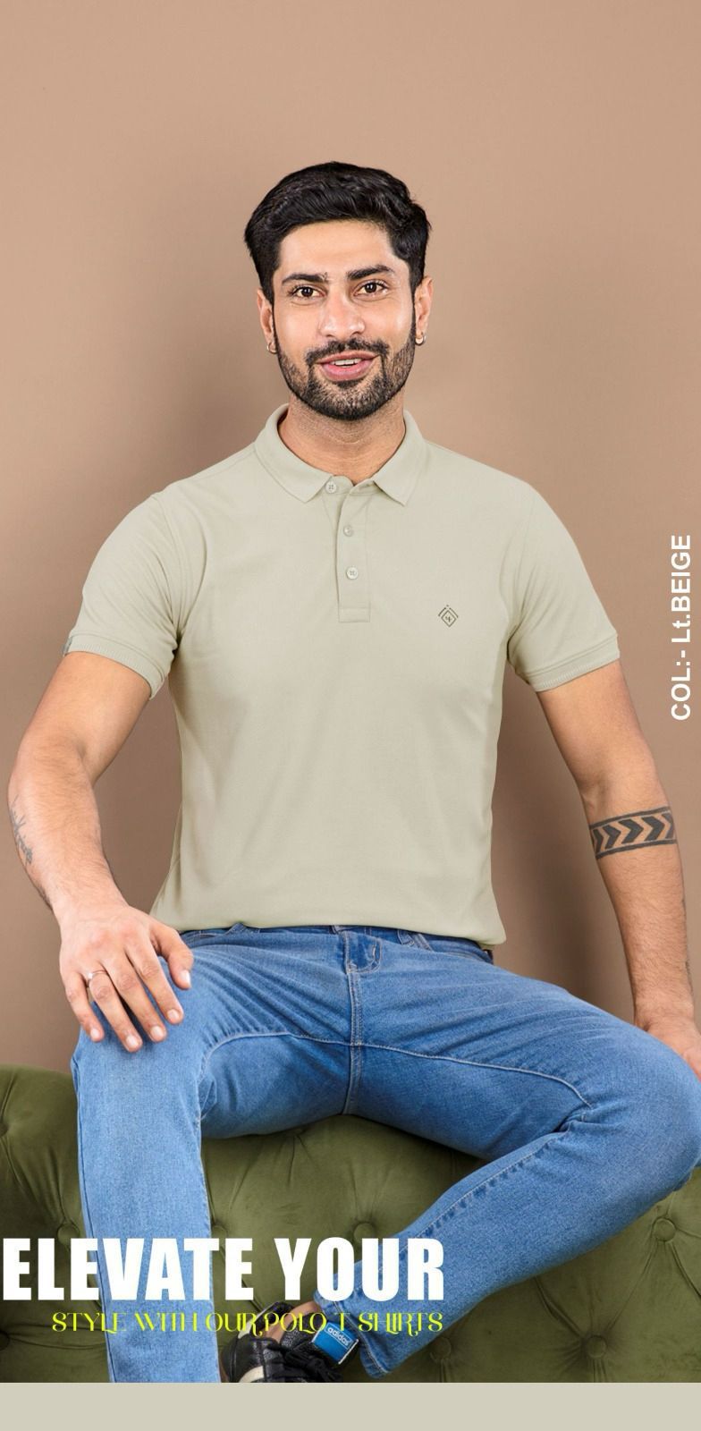 Collar Style Lf 334 4 Four Squares Imported Mens Tshirts Wholesaler India