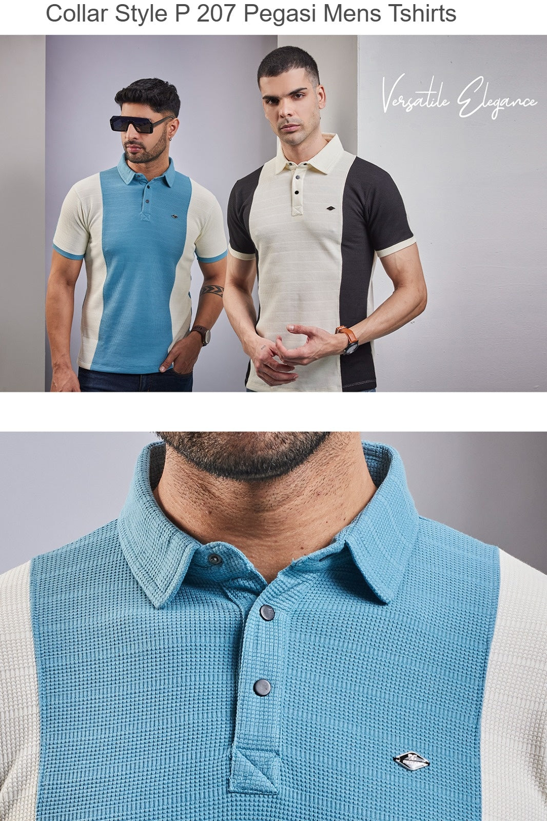 Collar Style P 207 Pegasi Knit Mens Tshirts Exporter Ahmedabad