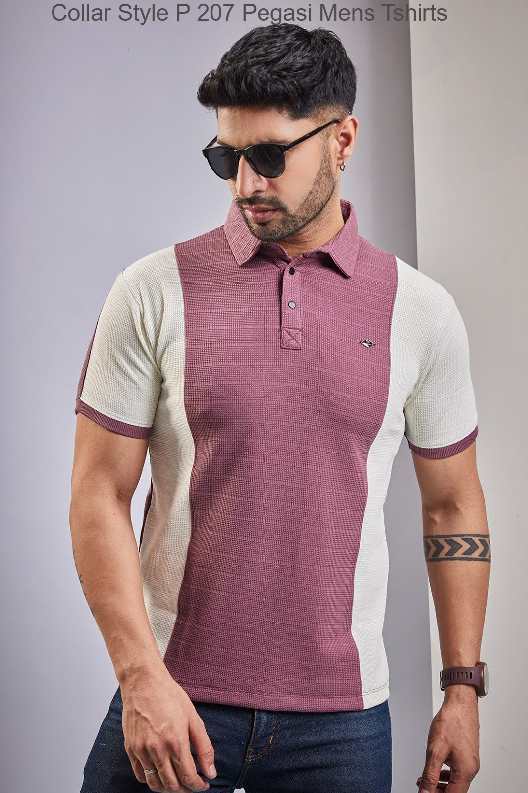 Collar Style P 207 Pegasi Knit Mens Tshirts Exporter Ahmedabad