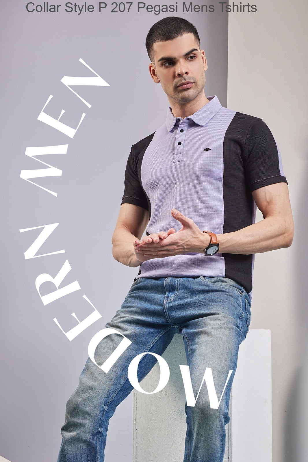 Collar Style P 207 Pegasi Knit Mens Tshirts Exporter Ahmedabad