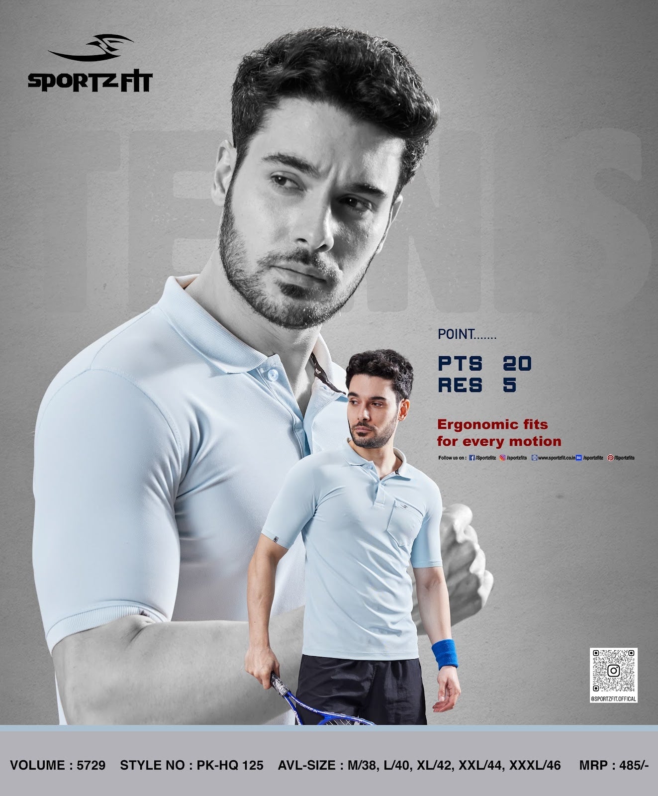 Collar Style Vol 5729 Sportz Fit Pk Mens Tshirts Manufacturer India