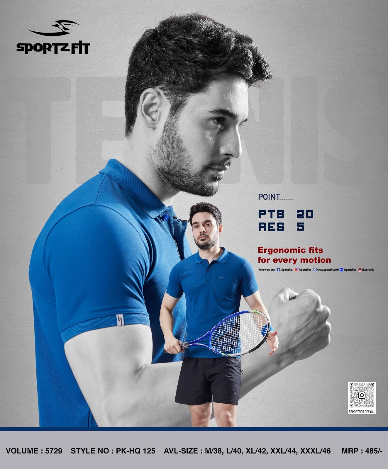 Collar Style Vol 5729 Sportz Fit Pk Mens Tshirts Manufacturer India