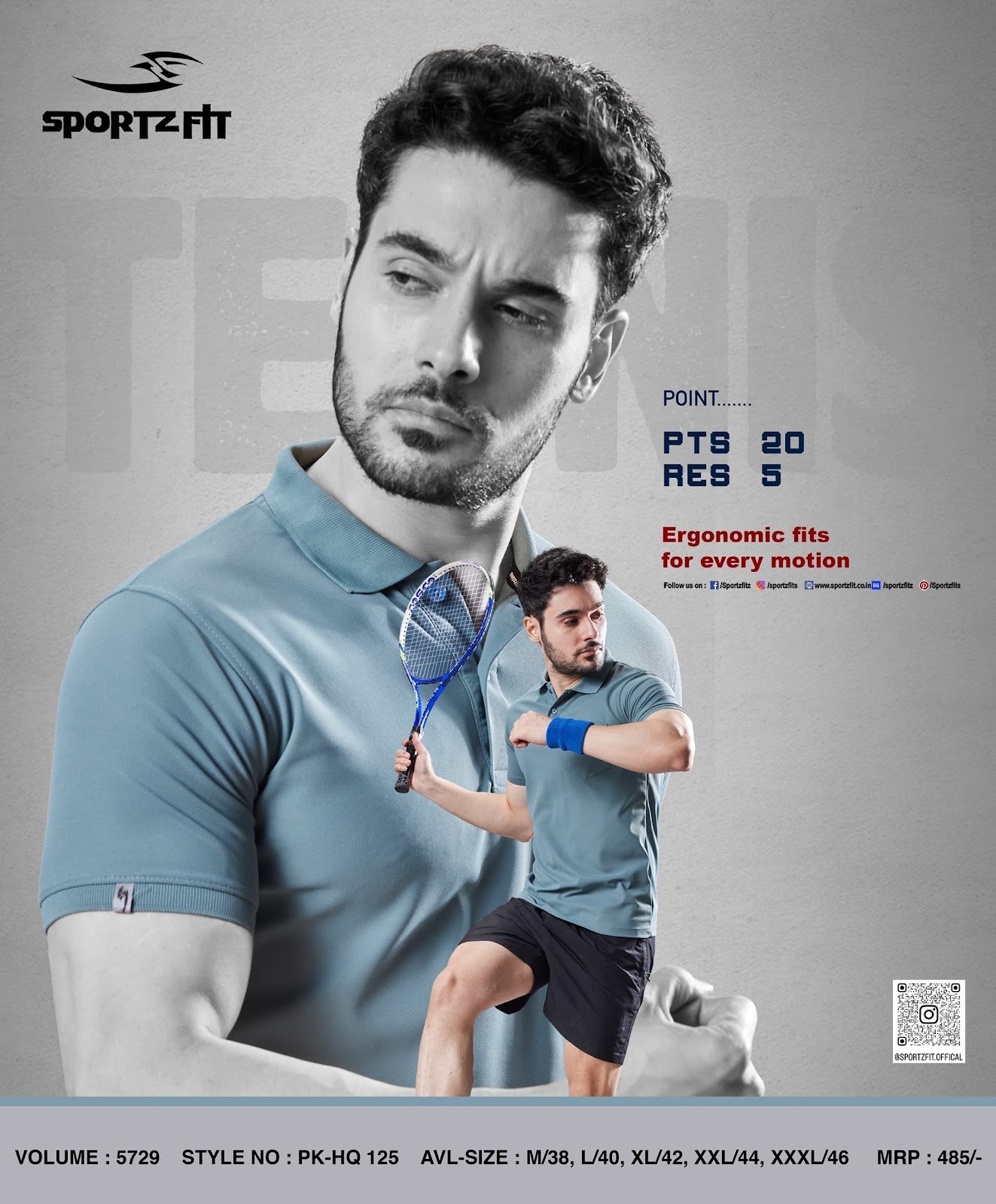 Collar Style Vol 5729 Sportz Fit Pk Mens Tshirts Manufacturer India