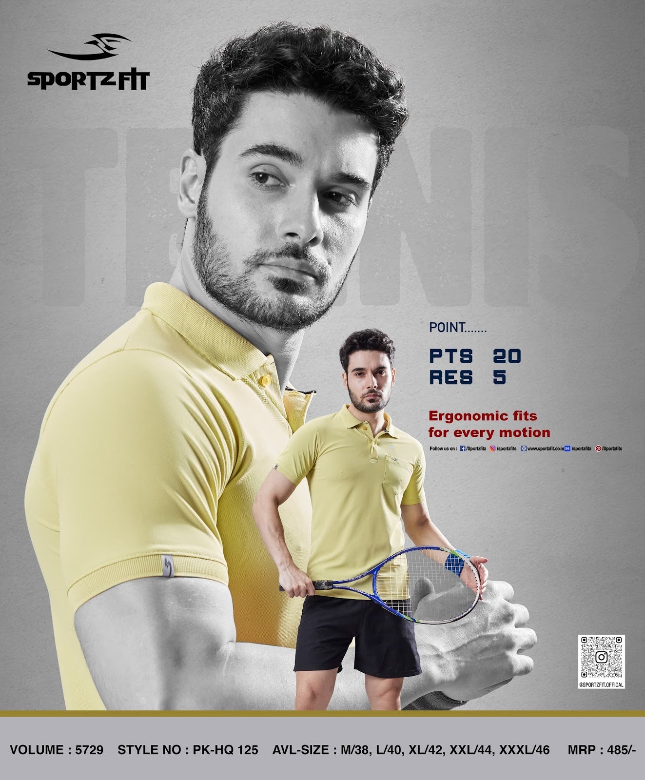 Collar Style Vol 5729 Sportz Fit Pk Mens Tshirts Manufacturer India