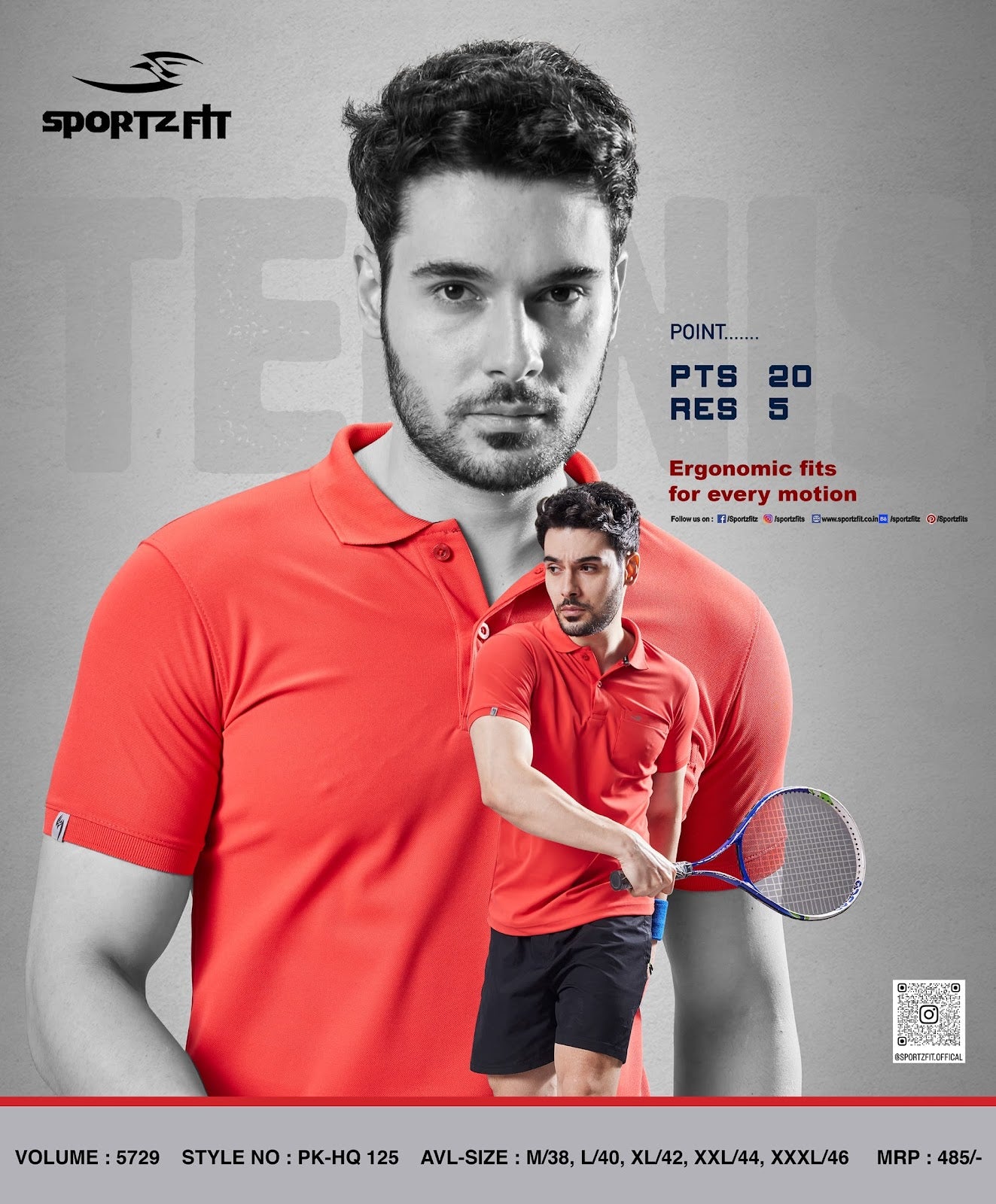 Collar Style Vol 5729 Sportz Fit Pk Mens Tshirts Manufacturer India