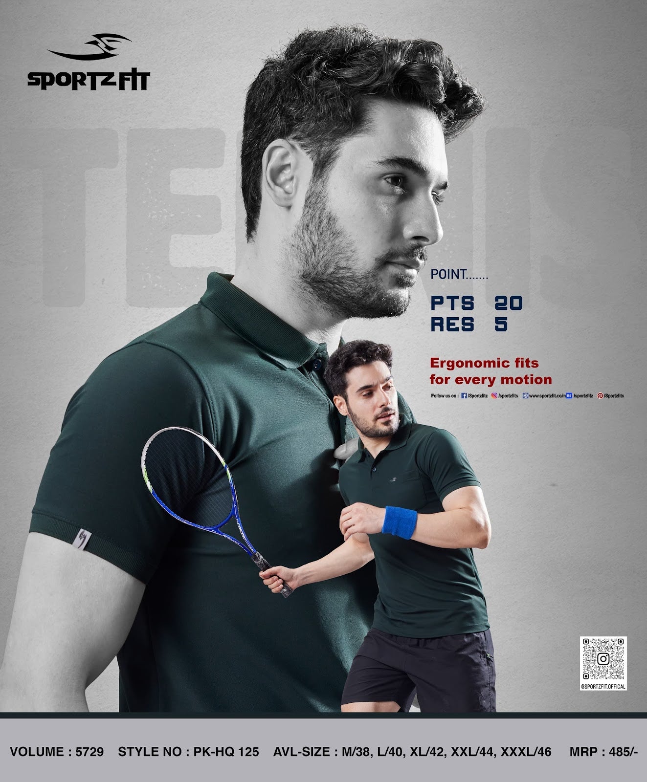 Collar Style Vol 5729 Sportz Fit Pk Mens Tshirts Manufacturer India