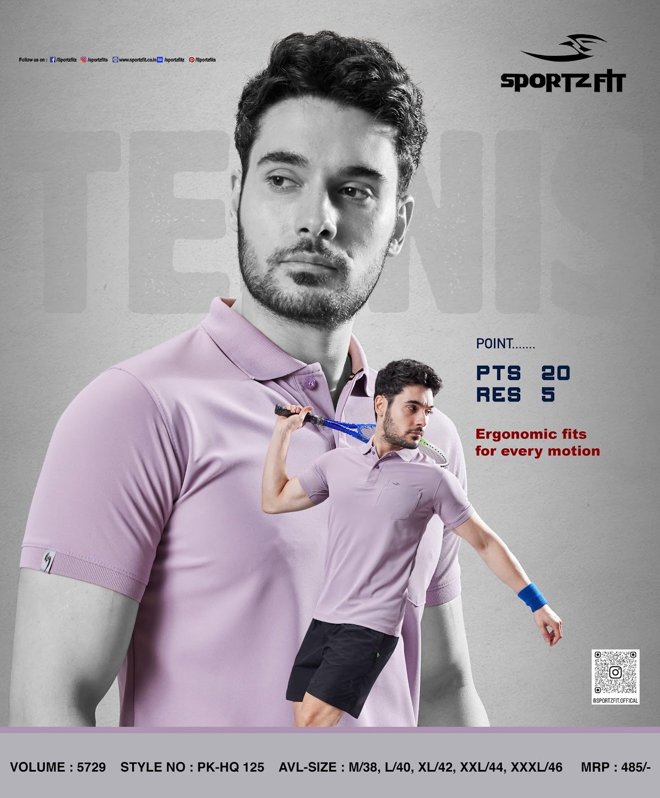 Collar Style Vol 5729 Sportz Fit Pk Mens Tshirts Manufacturer India