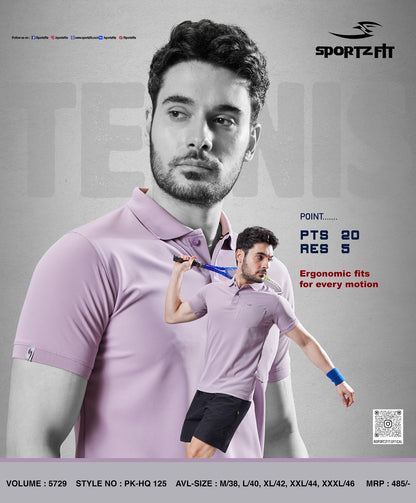 Collar Style Vol 5729 Sportz Fit Pk Mens Tshirts Manufacturer India