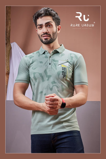 Collar Style Vol 5736 A Rare Urban Tencil Lycra Mens Tshirts Wholesaler Ahmedabad