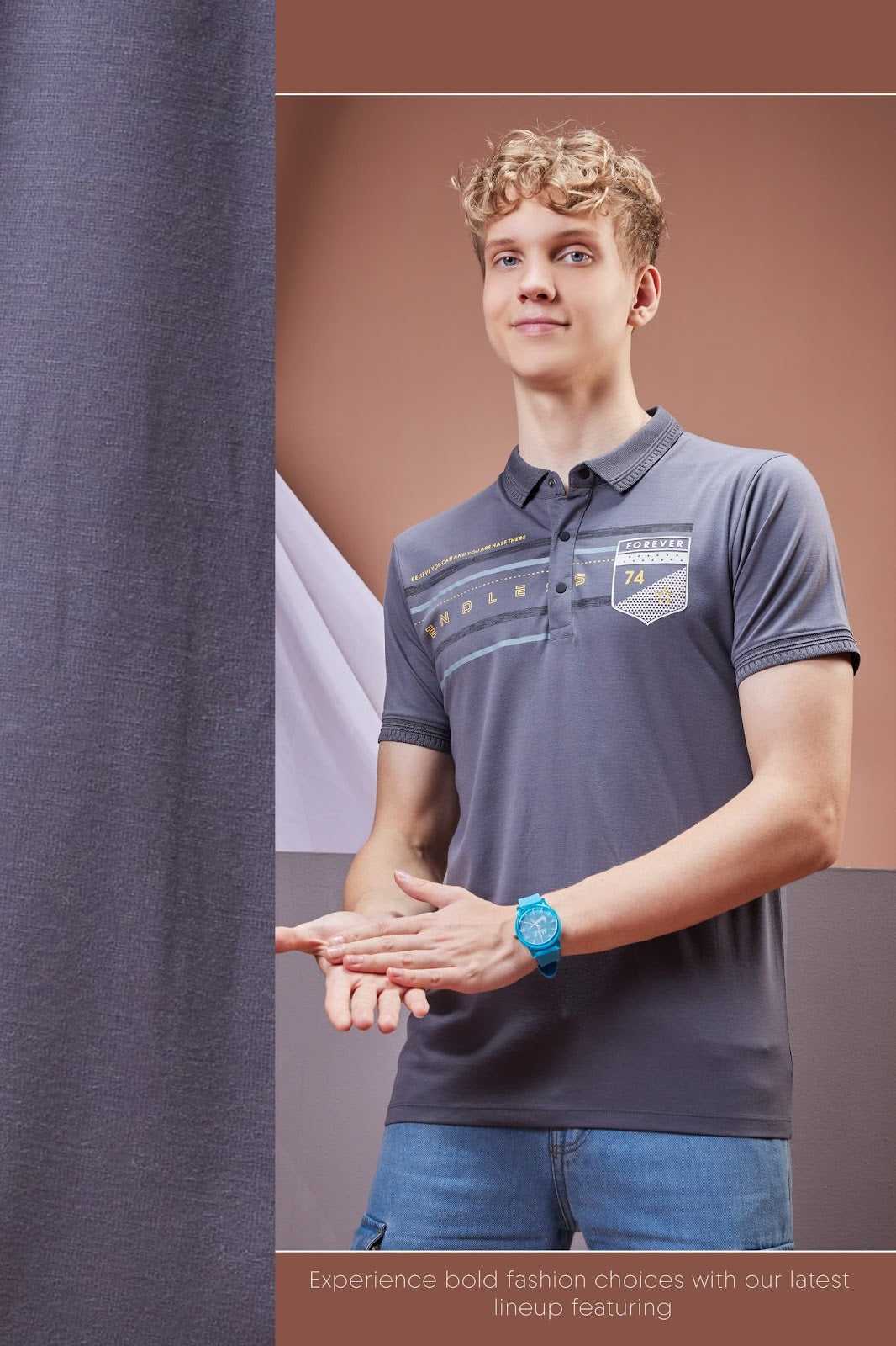 Collar Style Vol 5736 B Rare Urban Tencil Lycra Mens Tshirts Wholesale Price