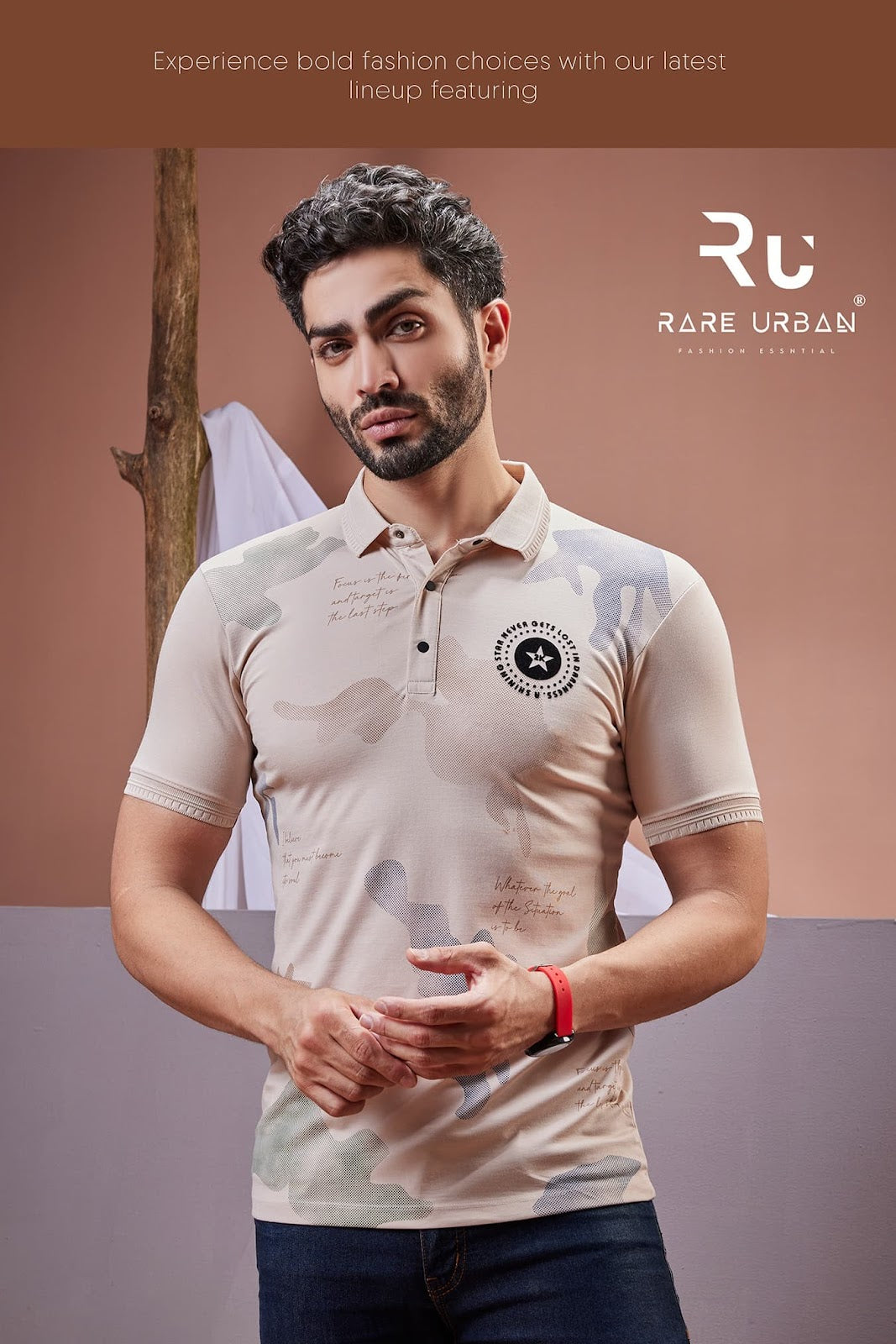 Collar Style Vol 5736 B Rare Urban Tencil Lycra Mens Tshirts Wholesale Price