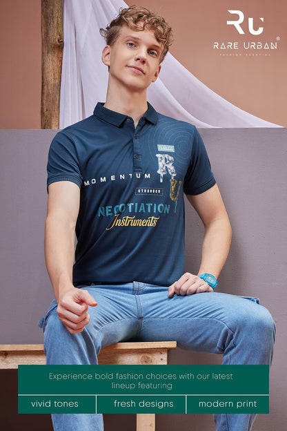 Collar Style Vol 5736 B Rare Urban Tencil Lycra Mens Tshirts Wholesale Price