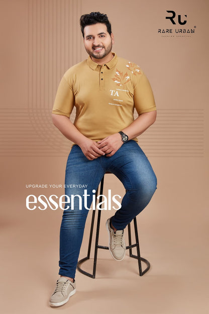 Collar Vol 5863 Rare Urban Tencil Lycra Mens Tshirts Manufacturer Gujarat