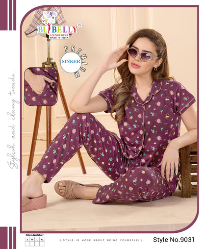 Collar Vol 656 Belly Sinker Collar Night Suits Manufacturer Ahmedabad