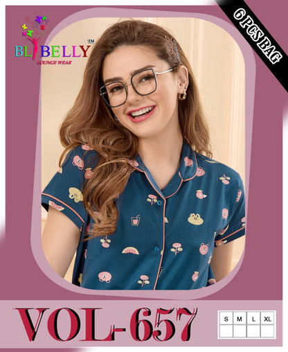 Collar Vol 657 Belly Sinker Collar Night Suits Supplier Ahmedabad