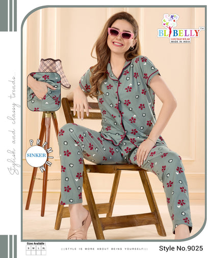 Collar Vol 657 Belly Sinker Collar Night Suits Supplier Ahmedabad