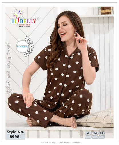 Collar Vol 659 Belly Sinker Collar Night Suits Wholesale Price