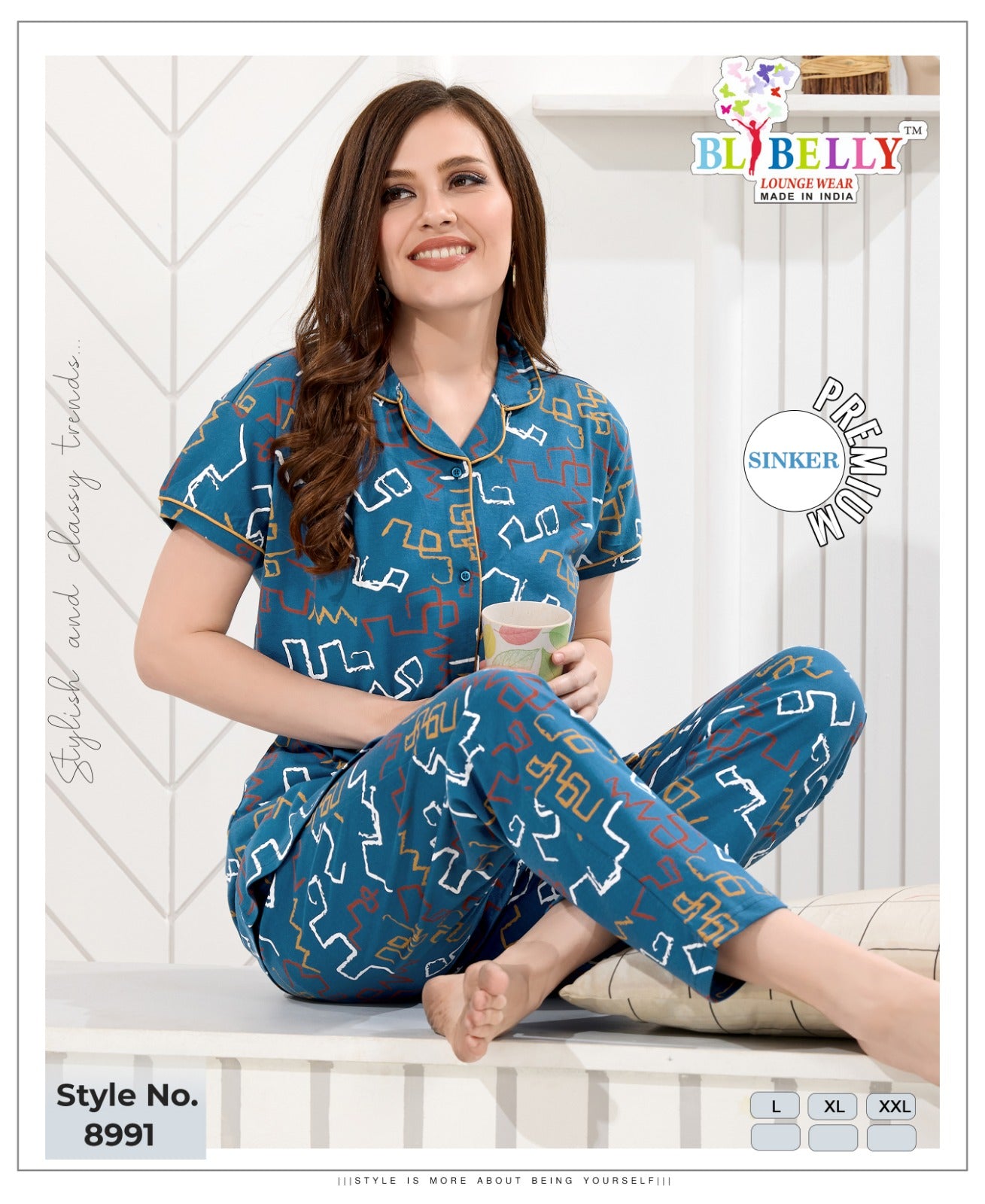 Collar Vol 659 Belly Sinker Collar Night Suits Wholesale Price