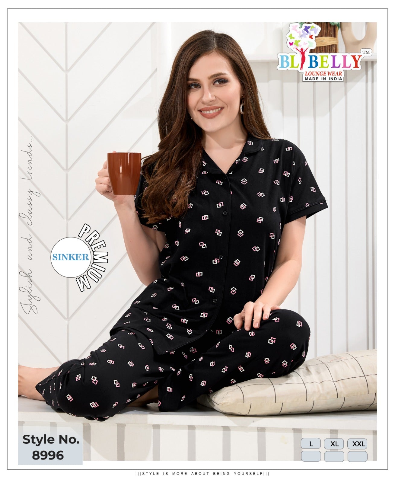 Collar Vol 659 Belly Sinker Collar Night Suits Wholesale Price