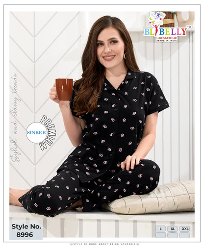 Collar Vol 659 Belly Sinker Collar Night Suits Wholesale Price