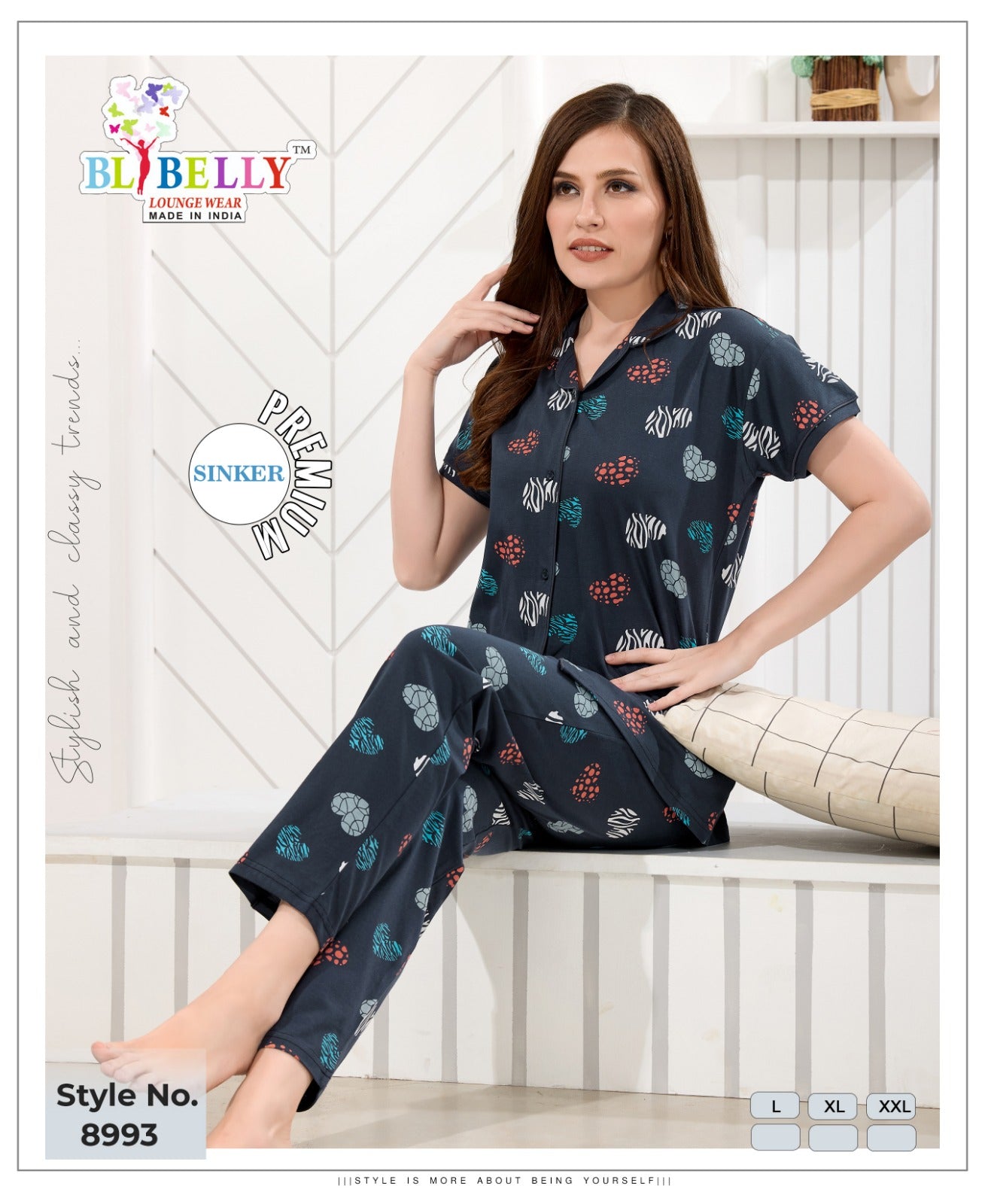 Collar Vol 659 Belly Sinker Collar Night Suits Wholesale Price