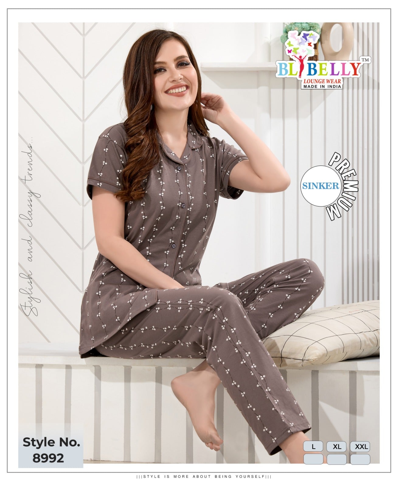 Collar Vol 659 Belly Sinker Collar Night Suits Wholesale Price