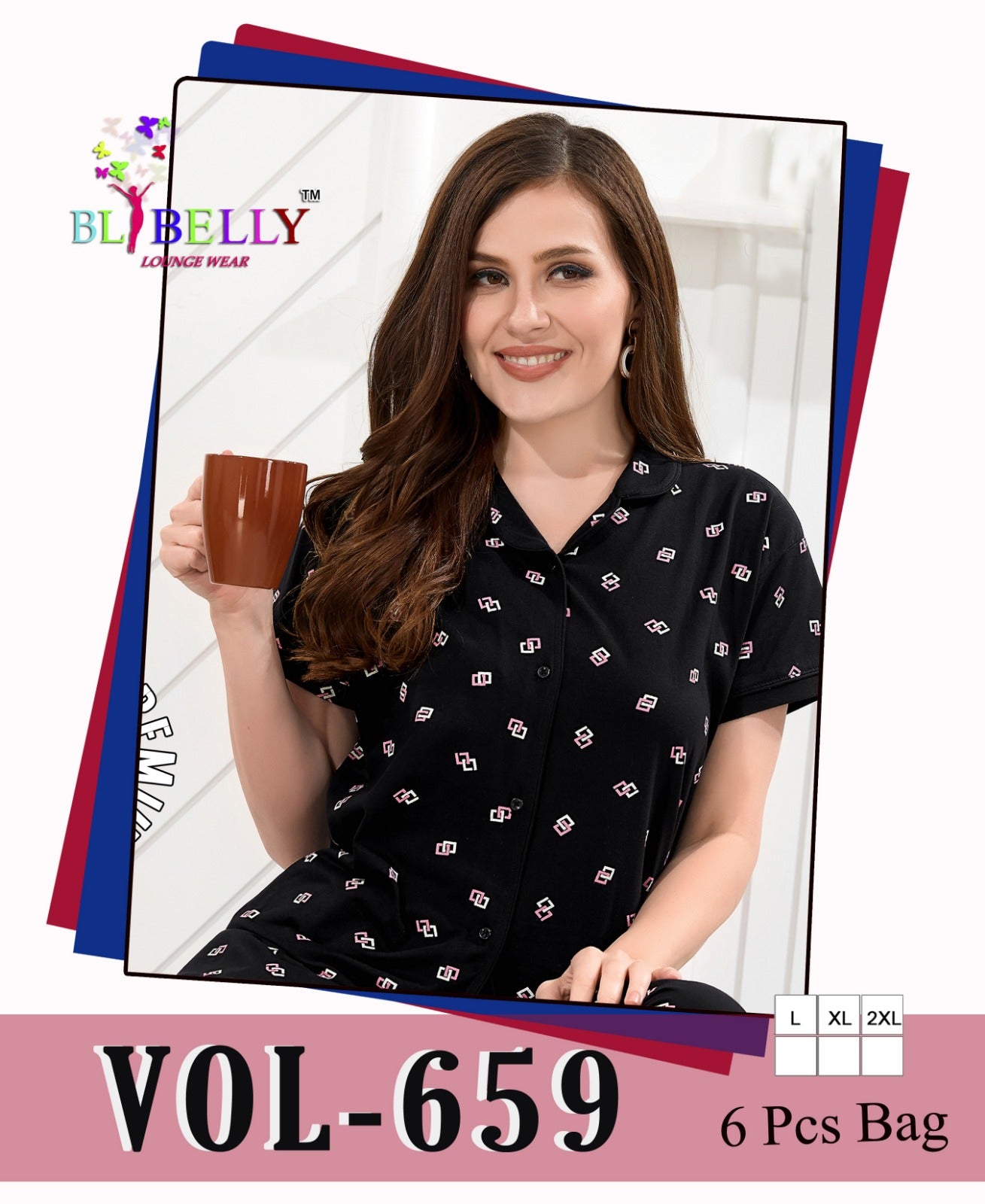 Collar Vol 659 Belly Sinker Collar Night Suits Wholesale Price