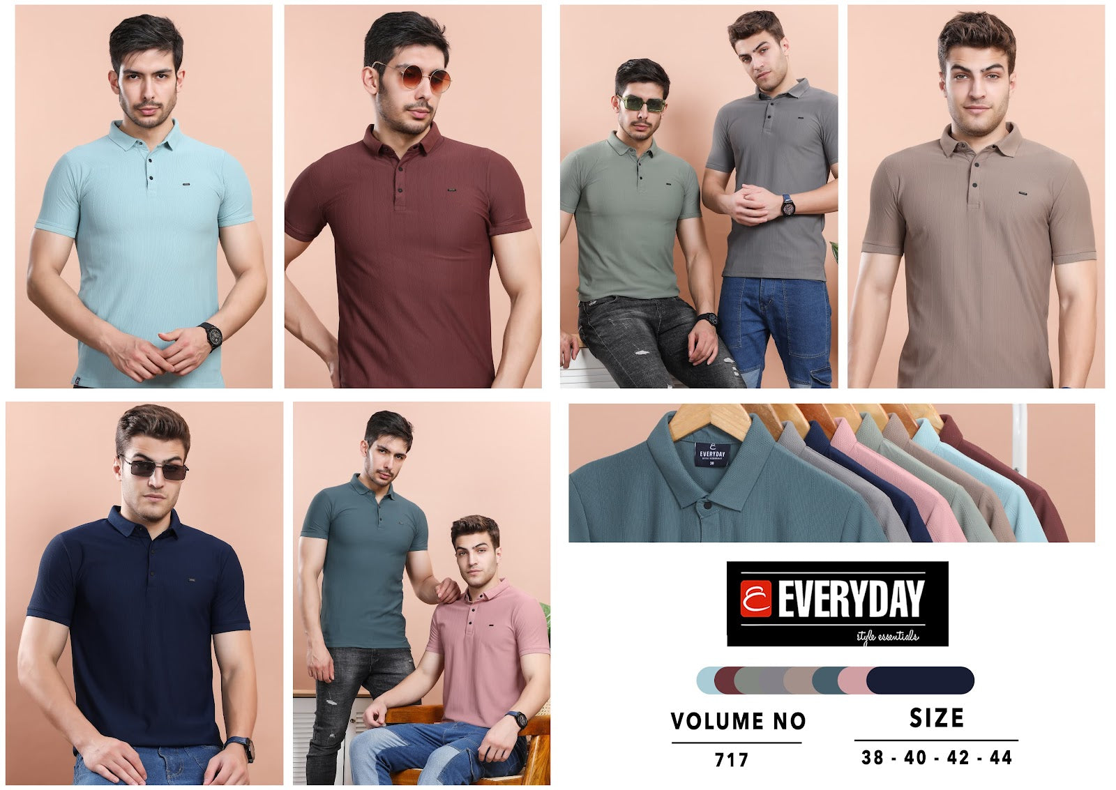 Collar Vol 717 Everyday Knitted Mens Tshirts Manufacturer Ahmedabad