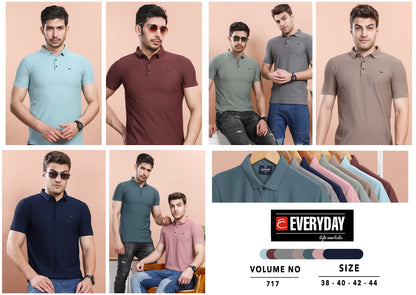 Collar Vol 717 Everyday Knitted Mens Tshirts Manufacturer Ahmedabad