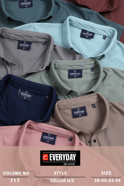 Collar Vol 717 Everyday Knitted Mens Tshirts Manufacturer Ahmedabad