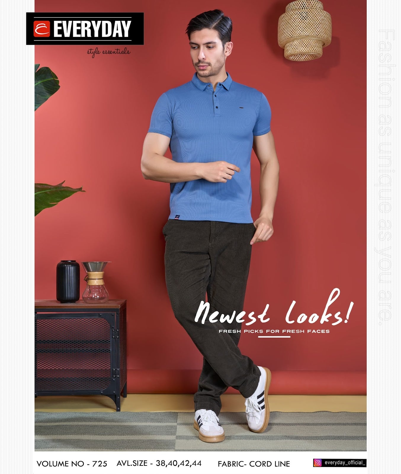 Collar Vol 725 Everyday Cord Line Mens Tshirts Wholesale Rate